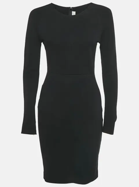 Stella McCartney Black Stretch Knit Short Dress M