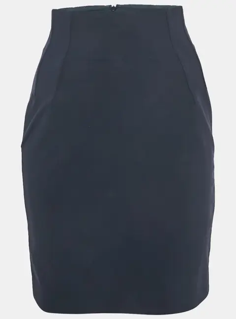 Stella McCartney Navy Blue Cotton Blend Pencil Skirt S
