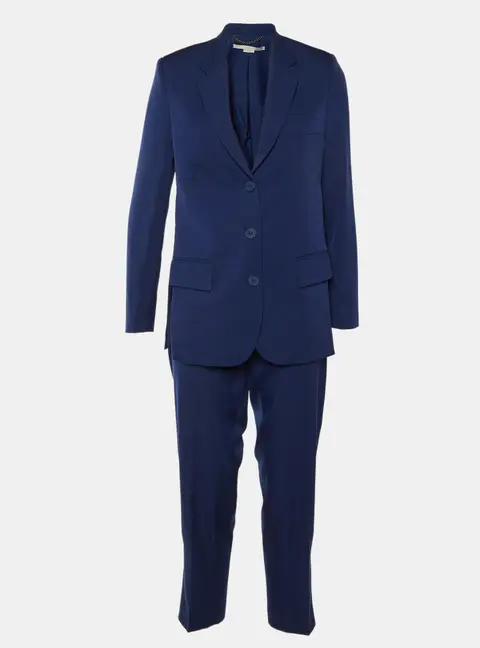 Stella McCartney Blue Wool Tailored Pantsuit XS