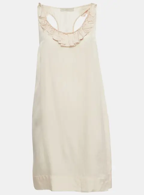 Stella McCartney Pink Silk Blend Sleeveless Mini Dress S