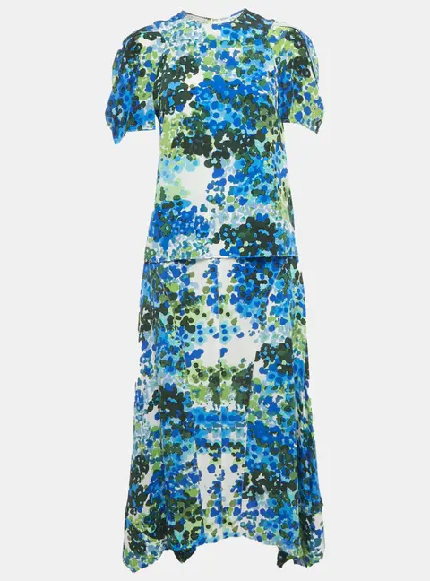 Stella McCartney Multicolour Naya Floral Print Top & Skirt Set S