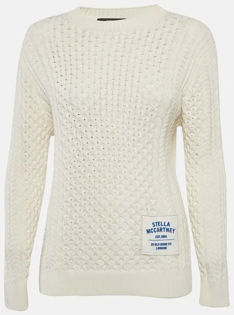Stella McCartney Off-White Cable Knit Sweater XXS