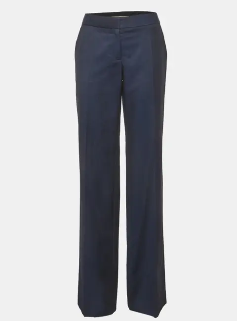 Stella McCartney Navy Blue Wool Formal Pants M