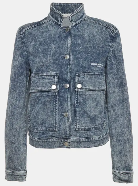 Stella McCartney Blue Denim Button Up Jacket S