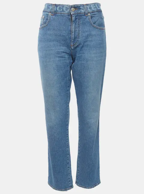 Stella McCartney Blue Denim Straight Leg Jeans M/Waist 30"