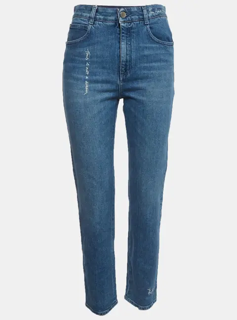 Stella McCartney Blue Denim High Rise Jeans M/Waist 27"