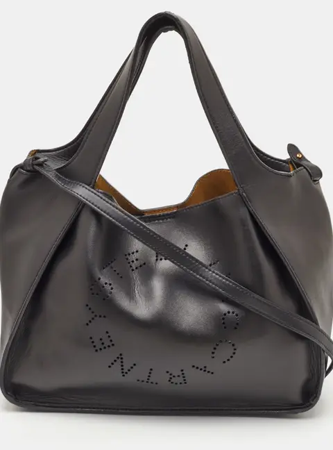 Stella McCartney Stella Black Faux Leather Tote