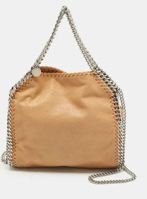 Stella McCartney Falabella Mini Beige Faux Suede Tote