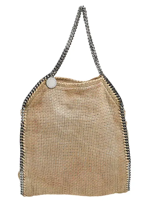 Stella McCartney Falabella Beige Tweed Tote Bag
