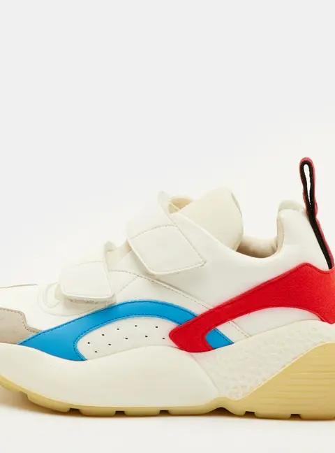 Stella McCartney Eclypse Velcro Size 37 Multicolor Faux Leather and Faux Suede Sneakers