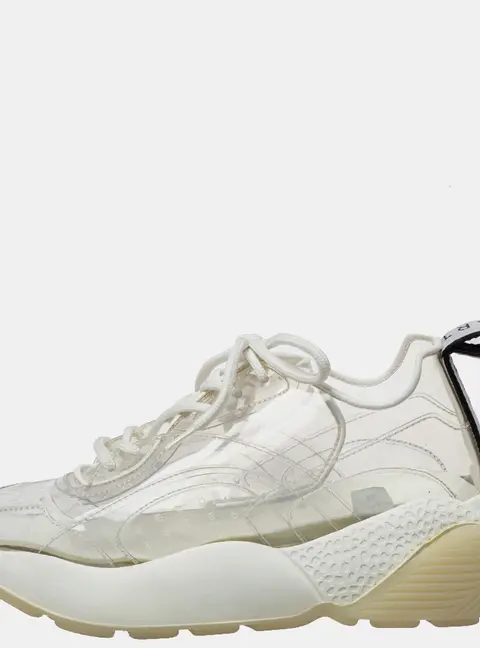 Stella McCartney White PVC Eclypse Sneakers Size 39
