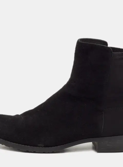 Stuart Weitzman Size 36.5 Black Suede Ankle Length Boots