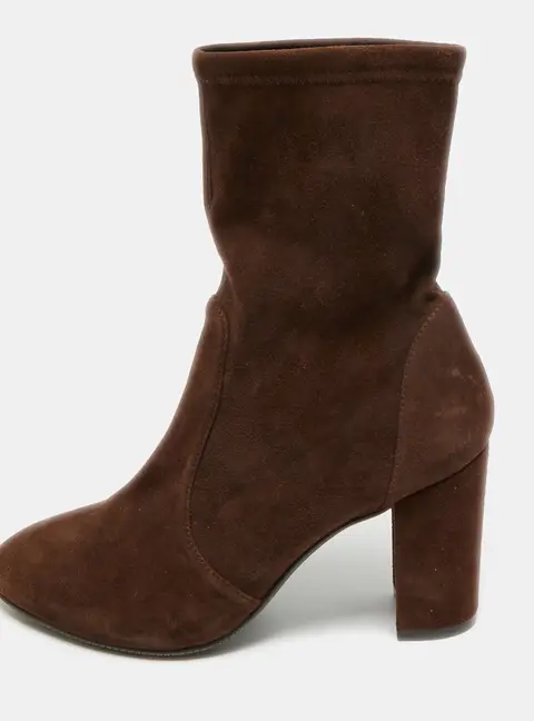 Stuart Weitzman Size 38.5 Brown Suede Ankle Length Boots