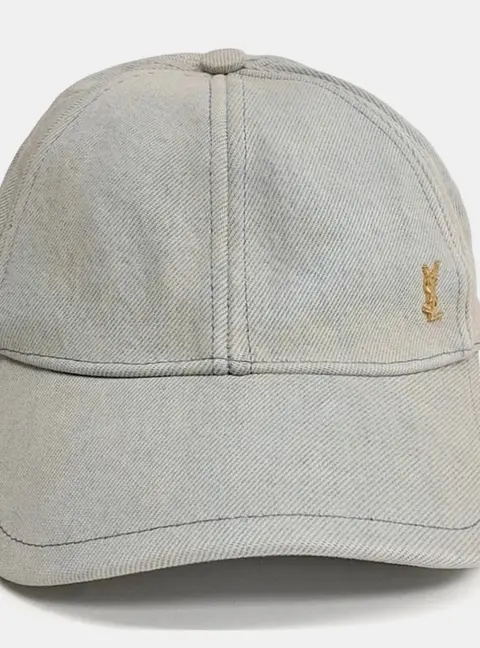 Saint Laurent Blue denim cap