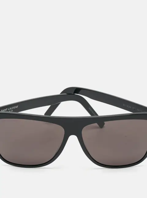 Saint Laurent Black SL1 SLIM 001 Wayfarer Sunglasses