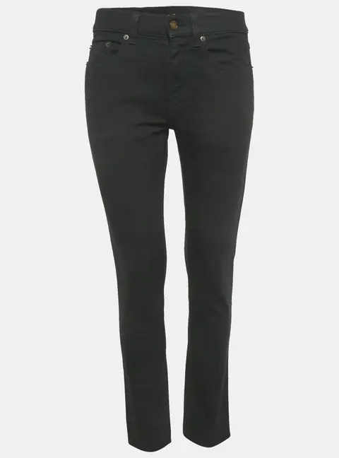 Saint Laurent Paris Black Denim Slim Fit Jeans M/Waist 28"