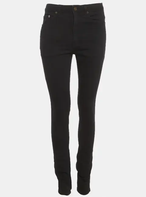 Saint Laurent Black Denim Regular Fit Jeans M/Waist 27"