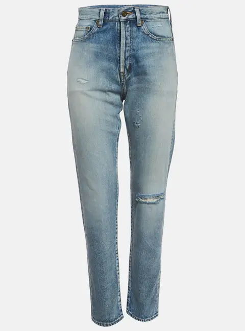 Saint Laurent Blue Denim Santa Monica Jeans S/Waist 26"