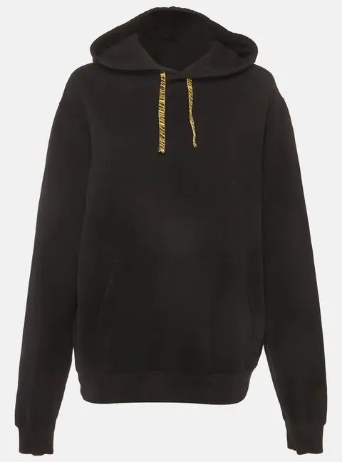 Saint Laurent Paris x Pink Panther Black Cotton Knit Hoodie XXL