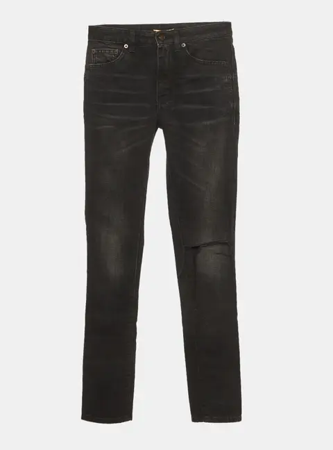 Saint Laurent Paris Black Denim Slim Fit Jeans S /Waist 26.5"