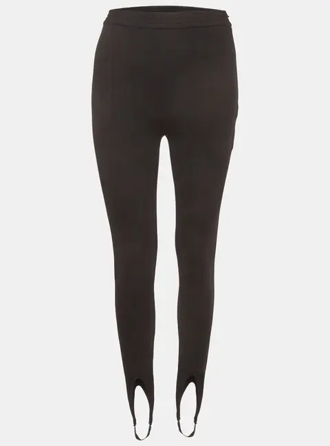 Saint Laurent Black Knit Elasticated Leggings M