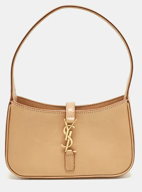 Saint Laurent LE 5 À 7 Mini Light Brown Leather Hobo