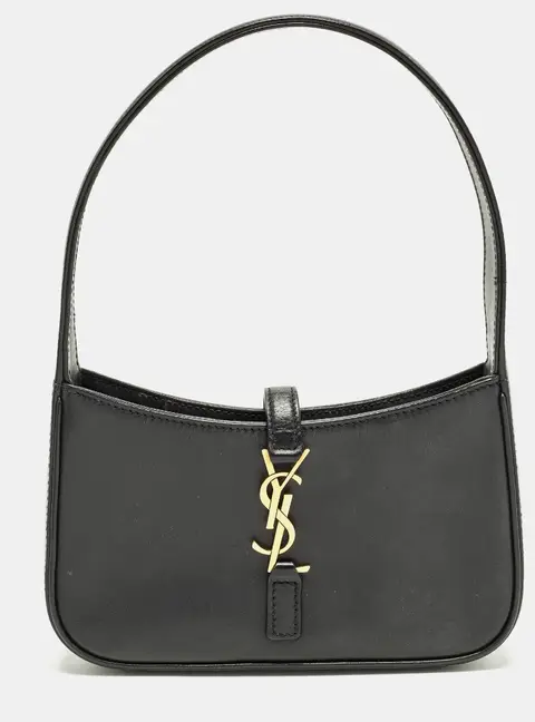 Saint Laurent LE 5 À 7 Mini Black Leather Shoulder Bag