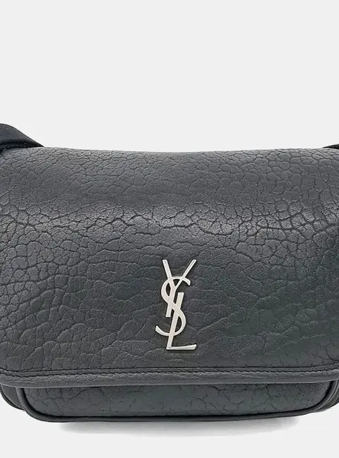 Saint Laurent Paris Black Leather Nikki Small Messenger Bag