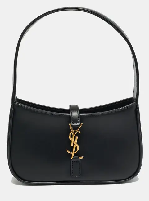 Saint Laurent LE 5 À 7 Mini Black Leather Shoulder Bag