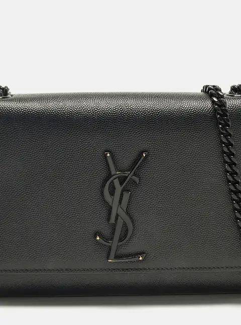 Saint Laurent Kate New Small Black Leather Shoulder Bag