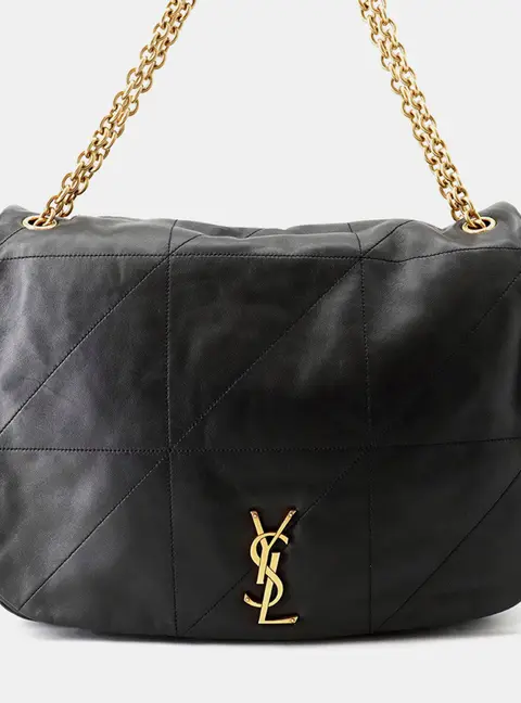 Saint Laurent Paris Jamie 4.3 Shoulder Bag Black Lambskin Size Large