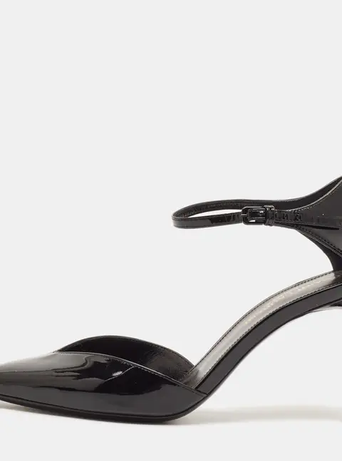 Saint Laurent Anouk Size 36 Black Patent Leather Pumps