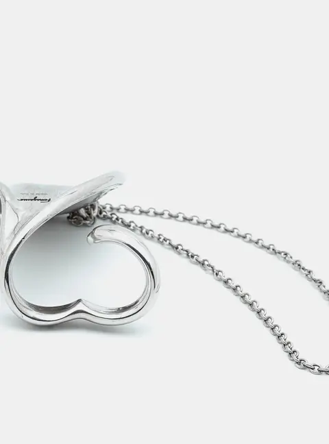 Salvatore Ferragamo Silver Tone Bracelet Ring Size 51