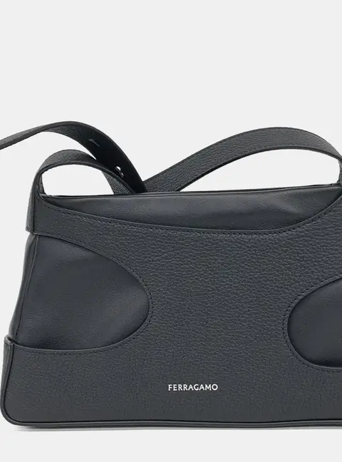 Salvatore Ferragamo Black Leather Shoulder bag