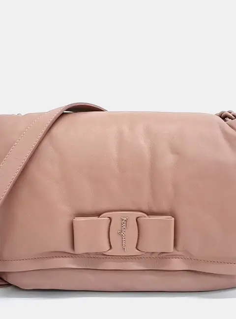 Salvatore Ferragamo Pink Leather Viva shoulder bag