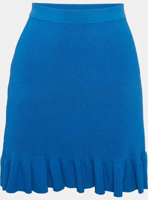 Sandro Blue Knit Mini Skirt M