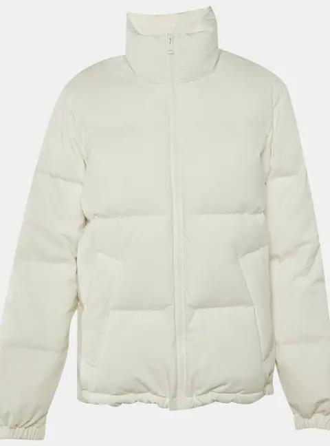 Sandro White Synthetic Puffer Jacket S
