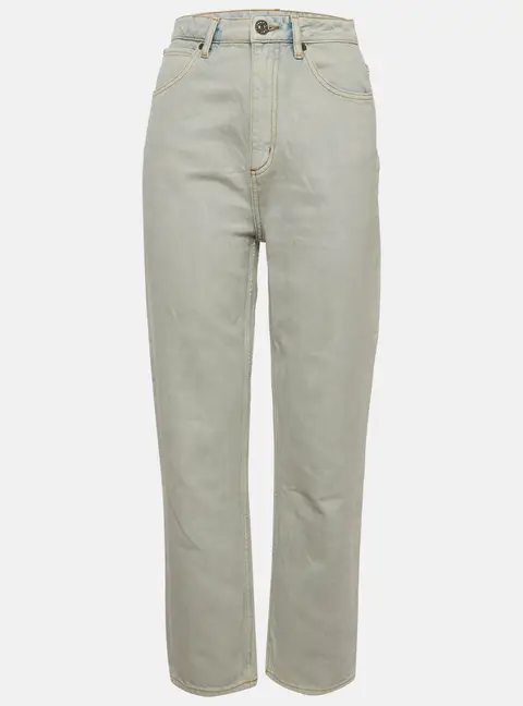 Sandro Blue Snow Wash Denim High Rise Jeans S/Waist 26"