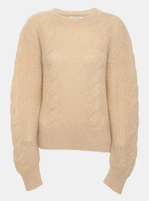 Sandro Beige Knit Sweater L