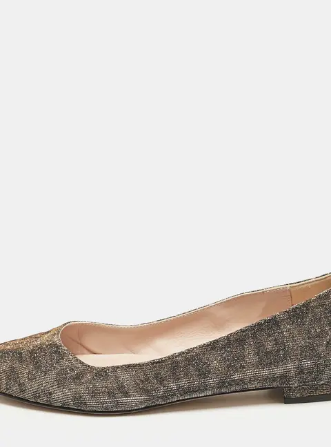 SJP Sarah Jessica Parker Gold Glitter Ballet Flats Size 37