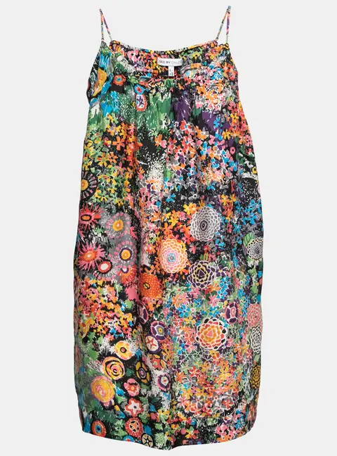 See by Chloe Multicolor Printed Silk Sleeveless Dress M
