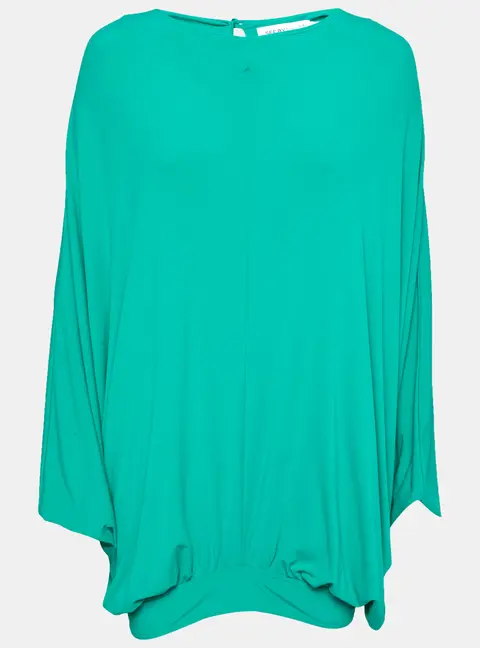 See by Chloe Green Jersey Draped Oversized Top M