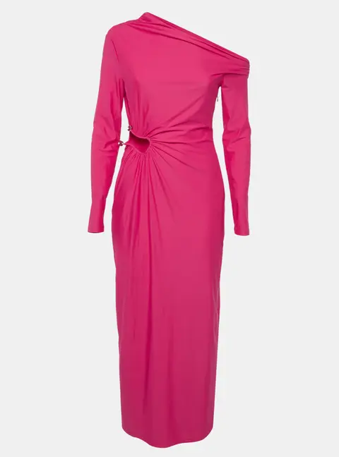Self-Portrait Pink Jersey Cut Out Maxi Dress M