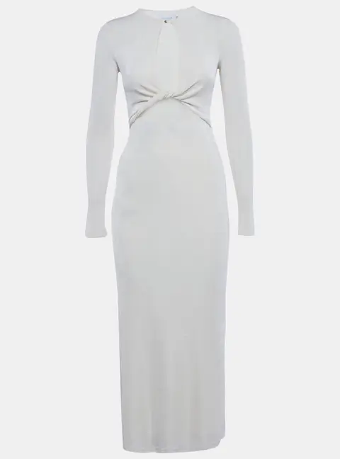 Significant Other Cream Knit Cut Out Monza Maxi Dress S