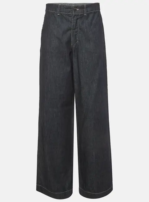 S' Max Mara Blue Denim Wide Leg Jeans S/Waist 29"