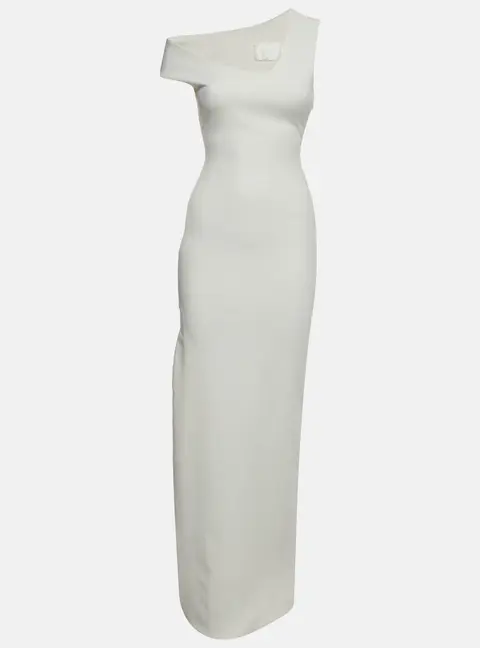 Solace London White Crepe Sleeveless Millie Maxi Dress S