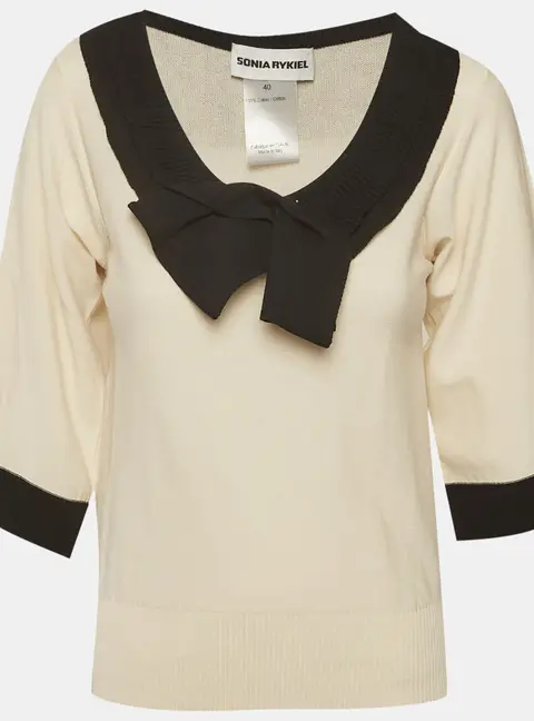 Sonia Rykiel Multicolor Jersey Knit Top M