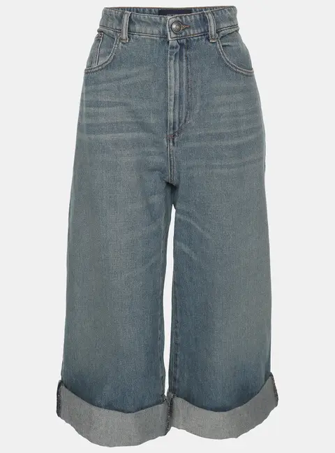 Sportmax Blue Denim Short Jeans L