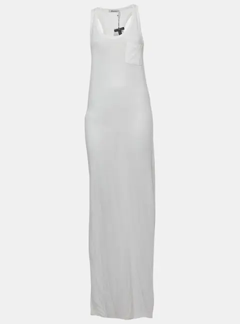 T by Alexander Wang White Jersey Tank Dress S
