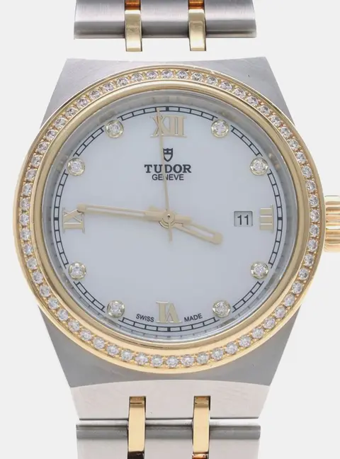 Tudor Royal 28323 Automatic Yellow Gold Stainless Steel Women's Wristwatch 28 mm